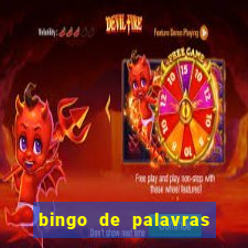 bingo de palavras cha de bebe